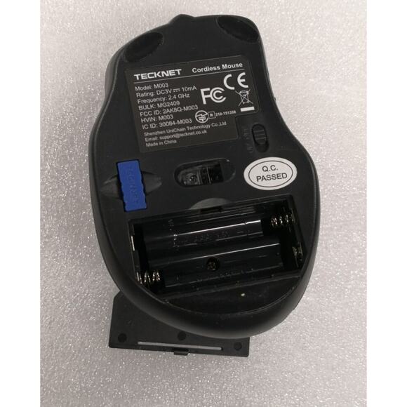 TECKNET Wireless Silent Mouse, Quiet Click, 2.4G Optical Computer Mouse, Blue - Picture 5 of 10